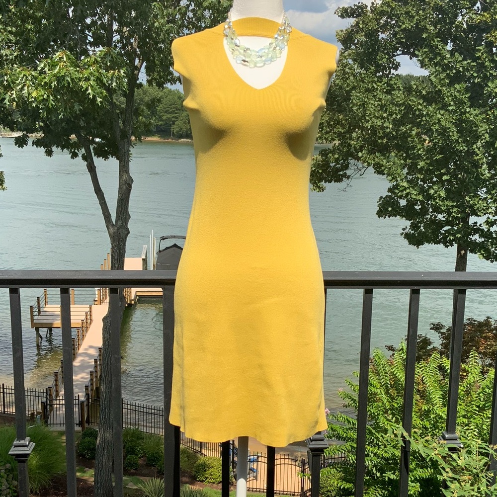 Wishlist Gold Knit Dress - Picture 1 of 6